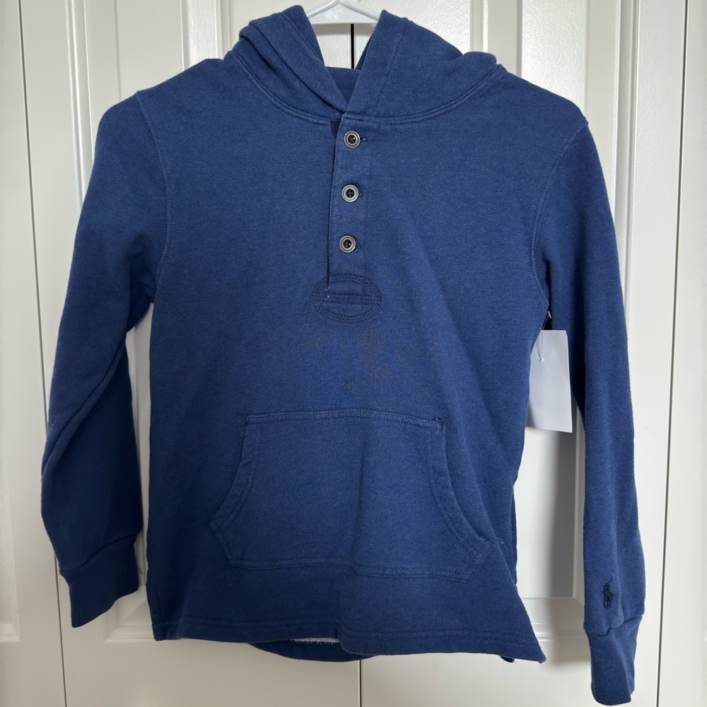 Ralph Lauren boy pull over blue sweatshirt